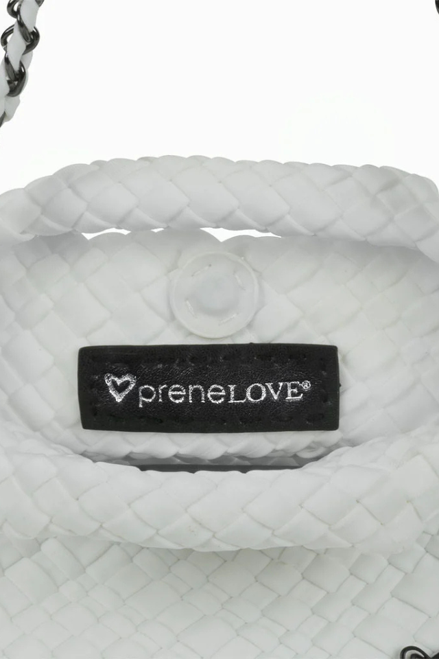 PreneLOVE Tiny Woven Tote - White