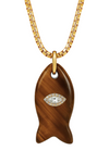 Ellie Vail Eden Fish Pendant Necklace - Gold
