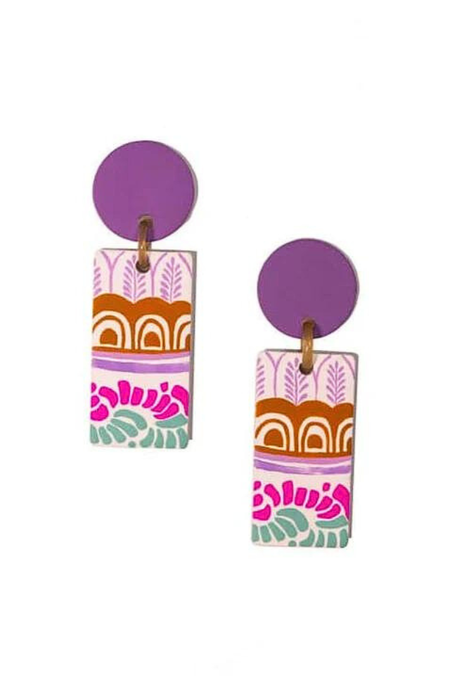 Sunshine Tienda Lilac Valencia Cabana Earrings