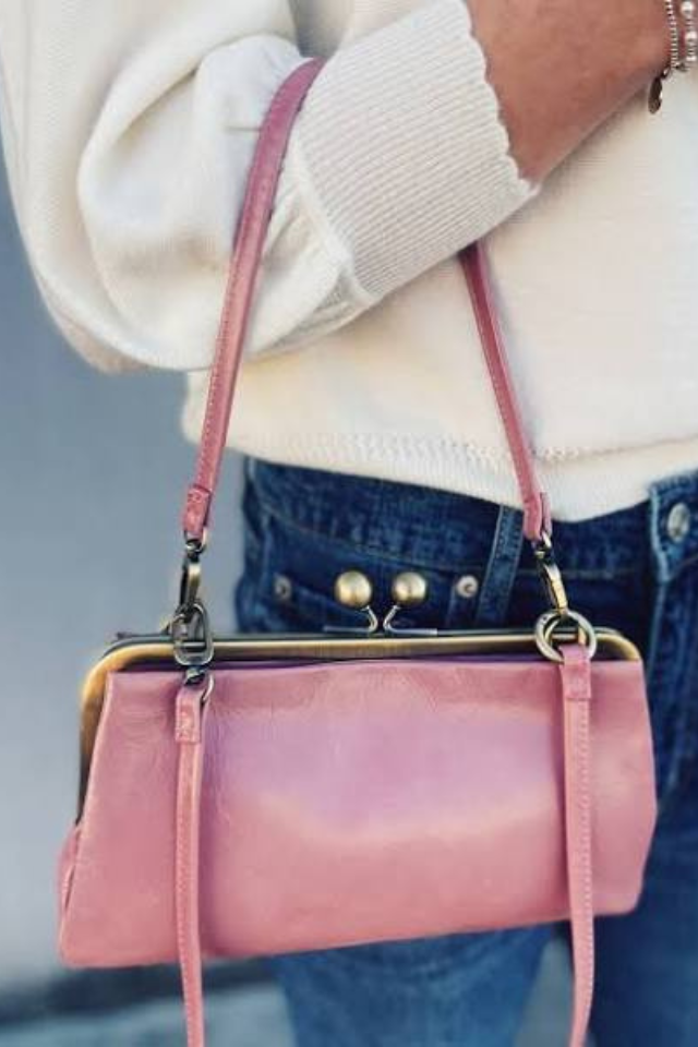 HOBO Lauren Frame Crossbody - Rose