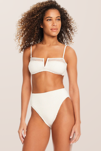 Sanctuary Swim V Wire Bandeau - White Sand