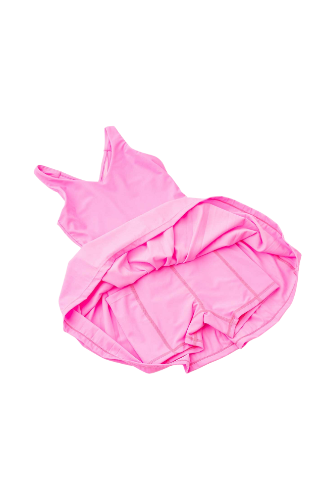 SC Pleated Active Dress - Pink