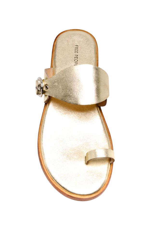 Free People Barcelona Sandal - Gold Metallic