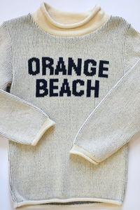 Orange Beach Rollneck Sweater -  Natural/Navy