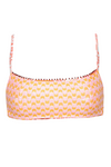 Maaji Peach Flowers Dallas Top - Orange