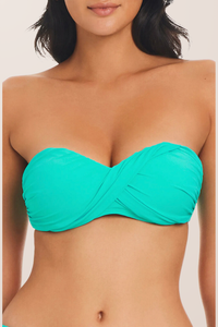 Bleu Twist Bandeau Top - Bora Bleu