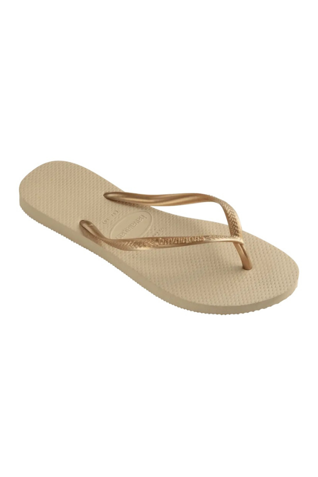 Havaianas Slim Sandal - Sand Grey/Light Gold