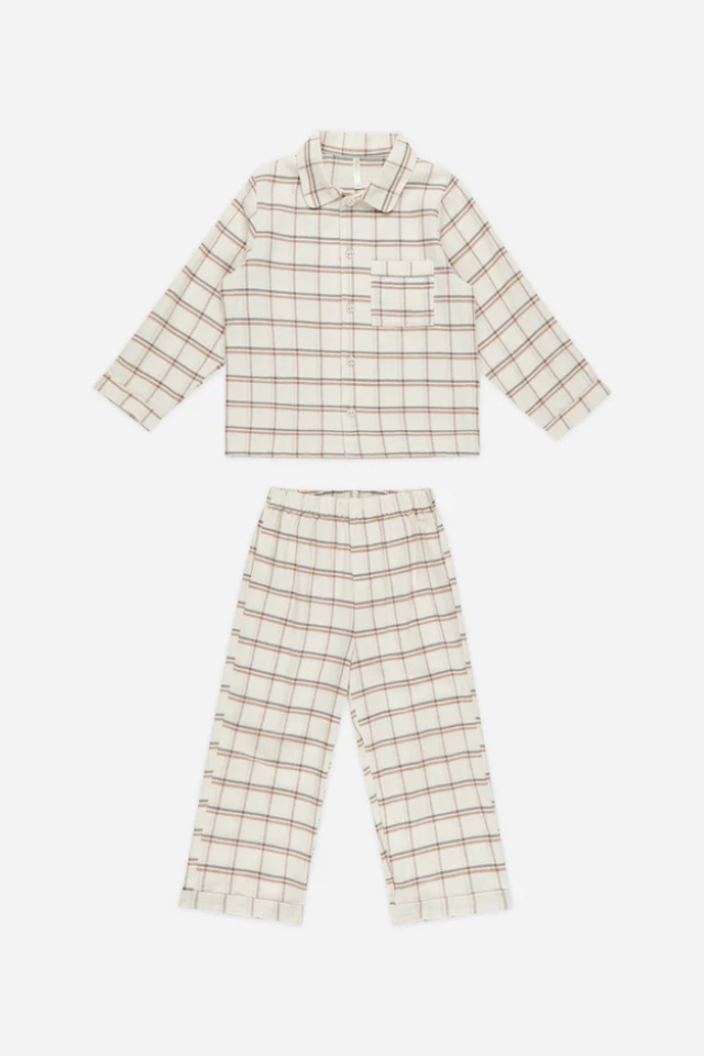 Rylee + Cru Long Sleeve Pajamas - Holiday Plaid