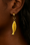 Ellie Vail Dayna Huggie Fish Earring - Gold