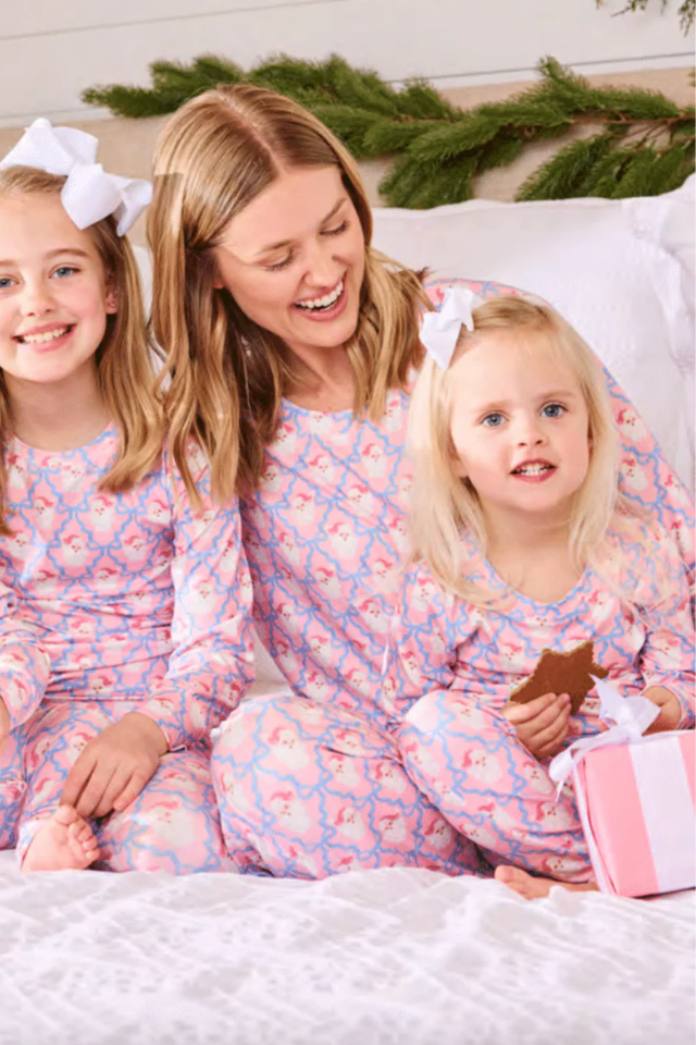 MS Toddler Santa Baby Bows PJ Set
