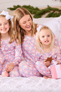 MS Toddler Santa Baby Bows PJ Set