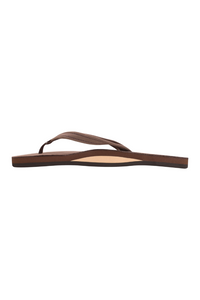 Rainbow Ladies Single Layer Premier Leather Narrow Strap  - Expresso