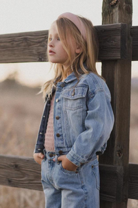 Rylee + Cru Denim Jacket - Light Washed Denim