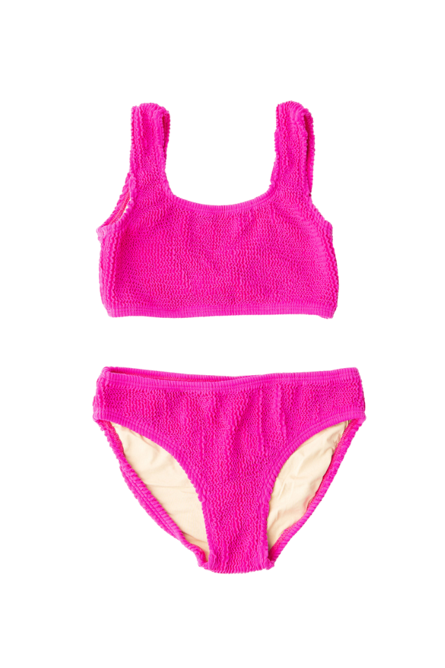 SC 2pc Crinkle Swimsuit - Berry