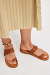 Free People Amelie Tiny Stud Sandal - Cognac