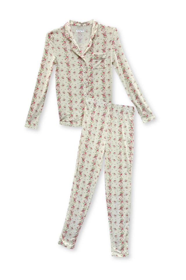 KatieJ NYC Maia Pant Set - Shabby Chic Stripe