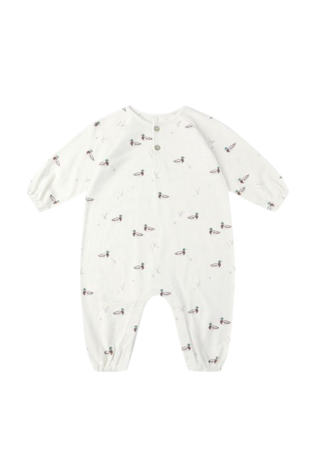 Rylee + Cru Henley Jumpsuit - Ducks