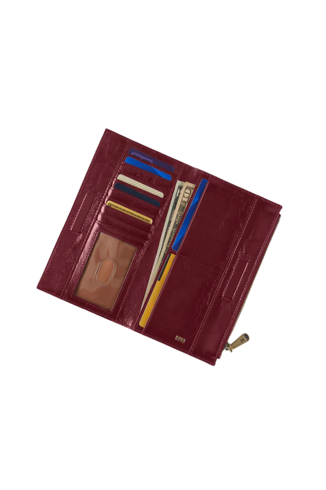 Hobo Jill Large Bifold Wallet - Saddleberry