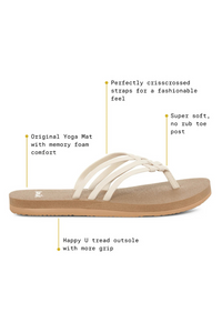 Sanuk Yoga Sandy II Sparkle - Black