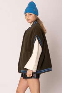 In Love Sherpa Varsity Vest