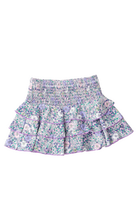 SC Smocked Skirt - Flower Power Purple