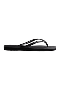 Havaianas Slim Square Logo - Metallic Black