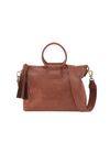 Hobo Sheila Medium Satchel - Burnished Saddle