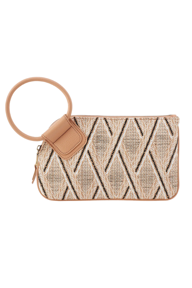 HOBO Sable Wristlet - Cream Raffia