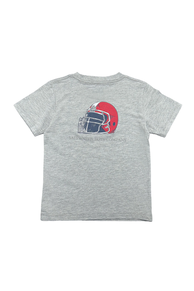 Saltwater Boys SS Red Helmet Graphic Tee - Grey