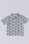 Studio Smocks Tiger Polo - Blue/White