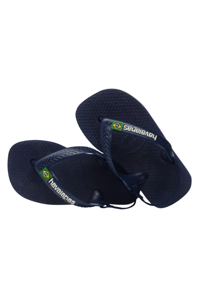 Havianas Kids Brazil Logo Sandal - Navy Blue