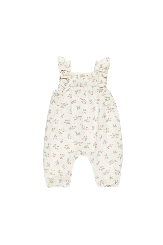 Quincy Mae Nova Romper - Strawberries