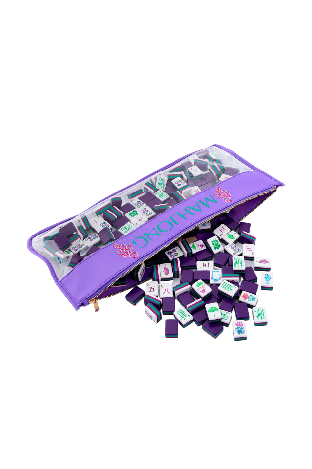 Oh My Mahjong Bag - Purple Peacock