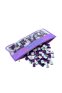 Oh My Mahjong Bag - Purple Peacock