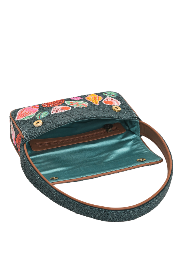PRE-ORDER A&B Beaded Shoulder Bag - Sea Shell