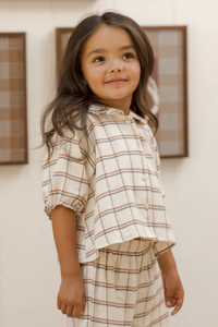 Rylee + Cru Ruffle Pajamas - Holiday Plaid