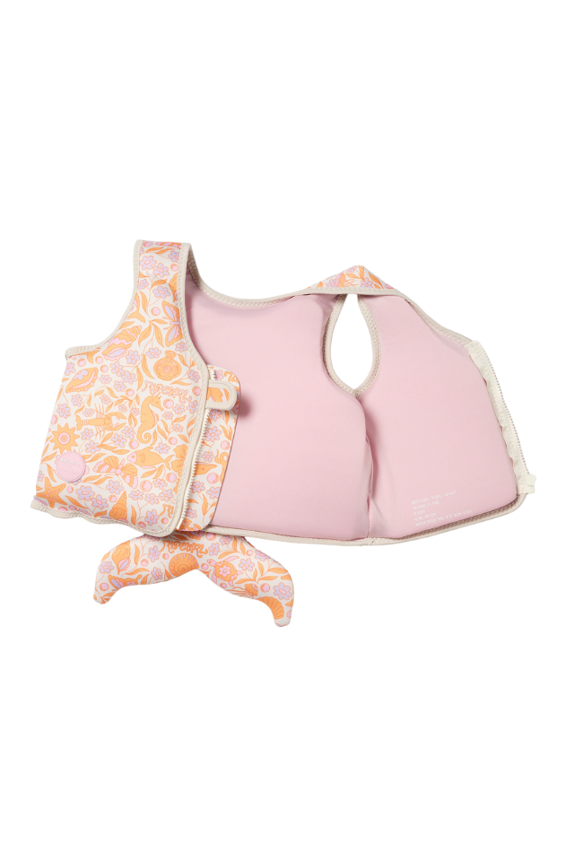 Sunnylife Kids Swim Vest - Ocean Magic Pink 3D