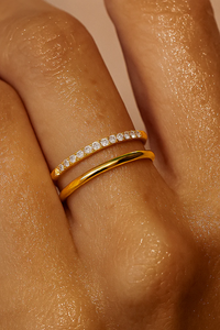 Ellie Vail Tarryn Double Ring - Gold