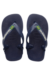 Havianas Kids Brazil Logo Sandal - Navy Blue