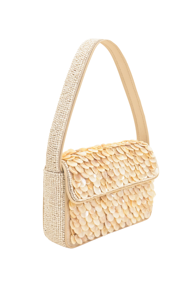 PRE-ORDER A&B Beaded Shoulder Bag - Rainbow Shell