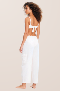 Sanctuary Swim Baggy Barrel Cargo Pant - White