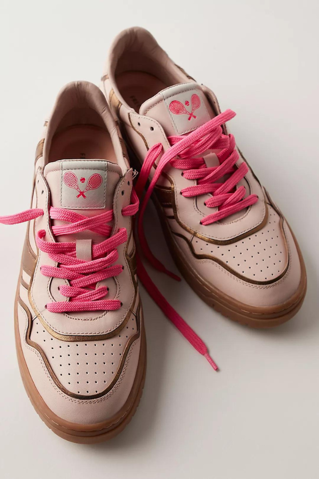 Free People Retro Thirty Love Sneaker - Cloud Pink