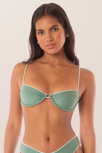 Maaji Jupiter Bikini Top - Shamrock Green