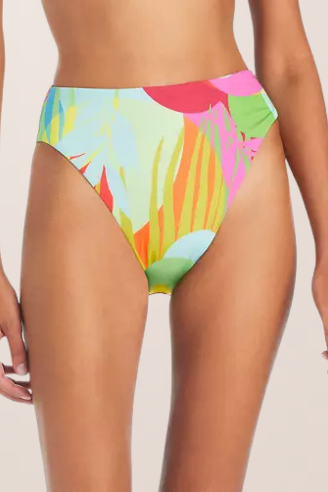 Sanctuary Swim High Leg High Rise Bottom - Multi