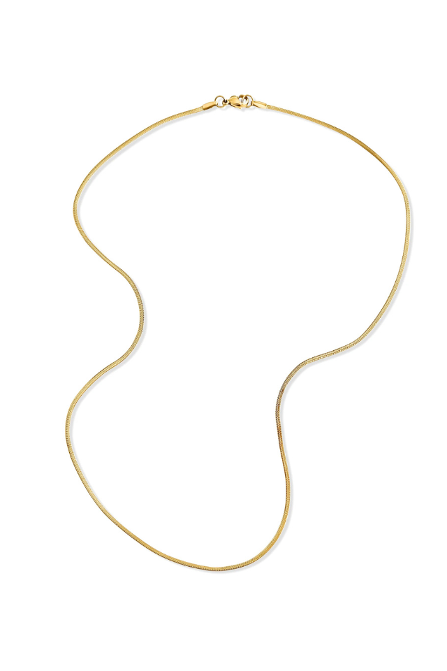 Ellie Vail Desi Herringbone Chain Necklace - Gold