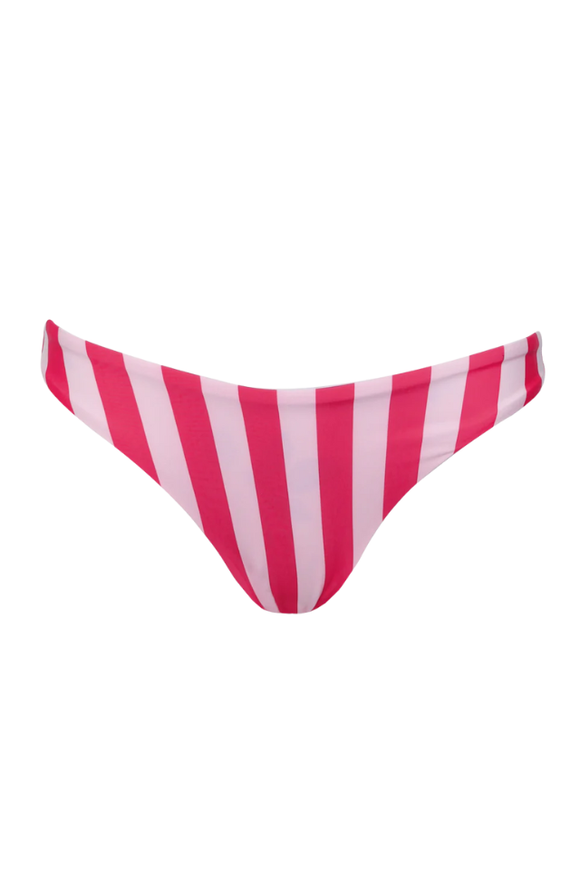 Maaji Apple Stripes Iconic Bottom - Red Overflow