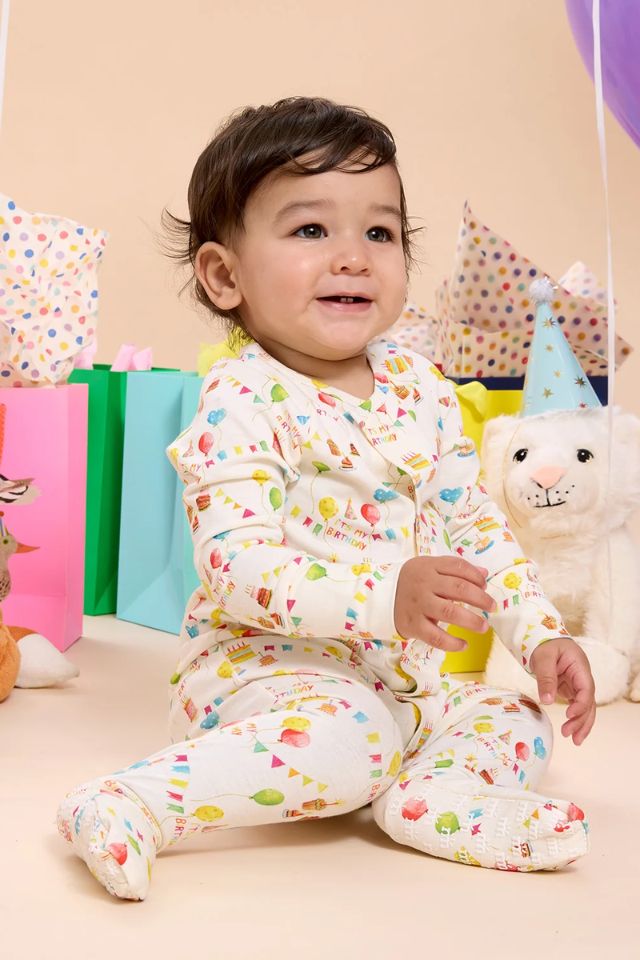 Magnetic Me Right Fit Convertible Coverall - Birthday Babe