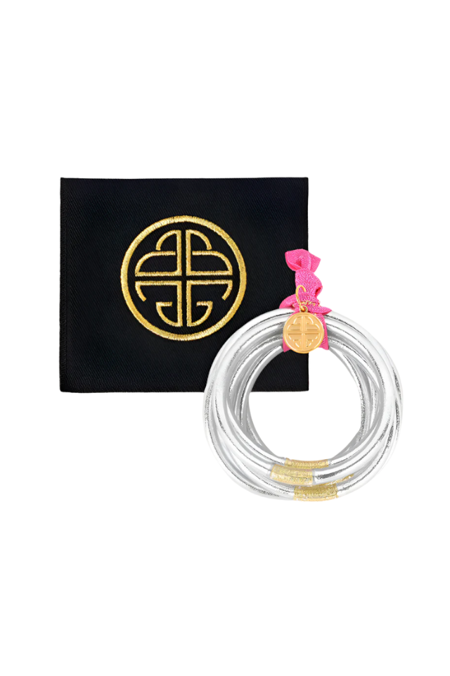 BuDhaGirl All Weather Bangles Set of 6 - Silver