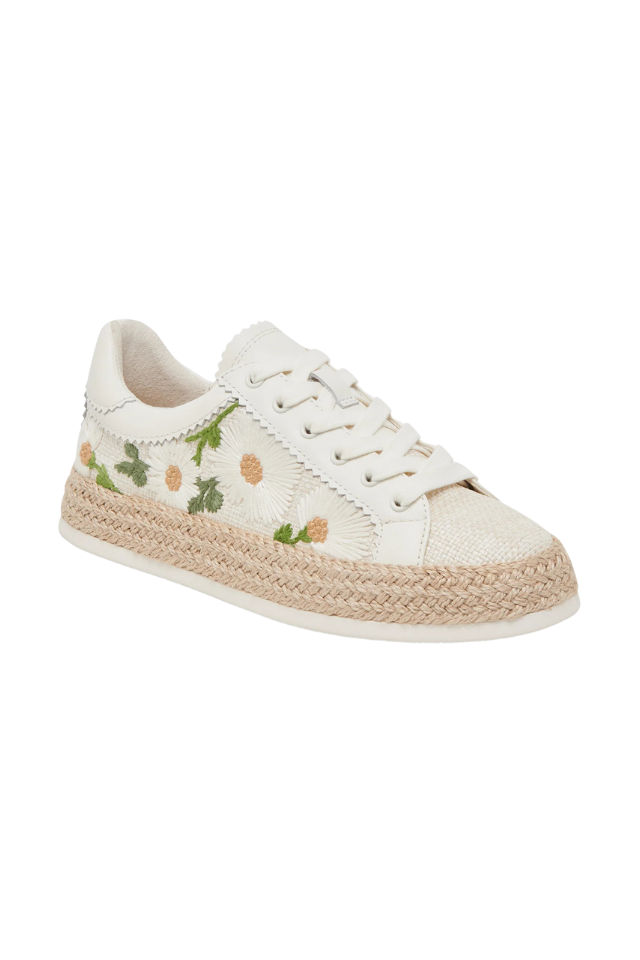 Dolce Vita Azalia - White Floral Raffia