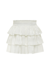 Pleat Luna Skirt - White